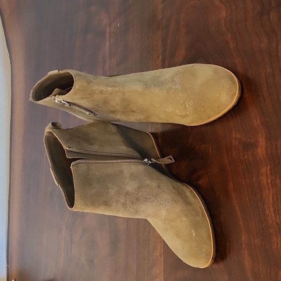 Linea Paola Winslet Olive Wedgie Bootie Women's sz 6.5 - Picture 3 of 10